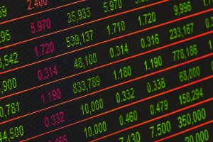 financial markets price board