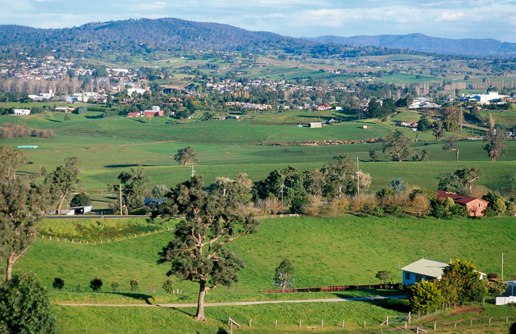 Rural township in Australia